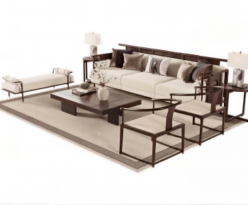 New Chinese Style Sofa Combination-ID:291122915