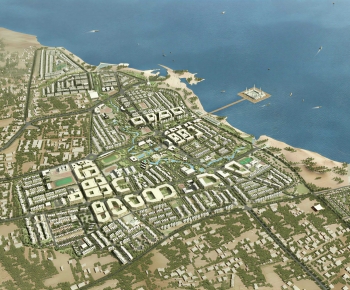 Modern Architectural Bird's-eye View Planning-ID:566420681