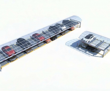 Modern Outdoor Parking Lot-ID:311140065