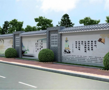 New Chinese Style Landscape Wall-ID:268435004