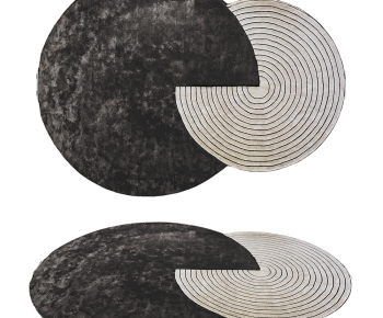 Modern Circular Carpet-ID:591051103