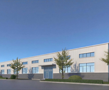 Modern Industrial Building-ID:282382979