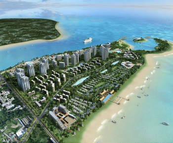Modern Architectural Bird's-eye View Planning-ID:453181038