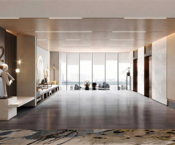 New Chinese Style Office Elevator Hall-ID:261166101