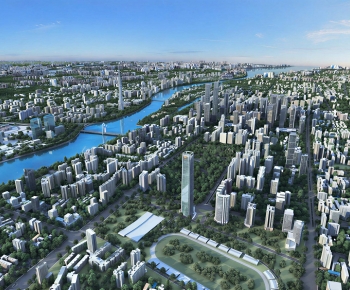 Modern Architectural Bird's-eye View Planning-ID:447743893