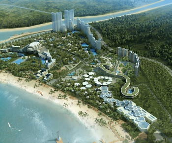Modern Architectural Bird's-eye View Planning-ID:429420951