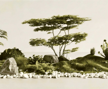 New Chinese Style Plant Landscaping-ID:232100017