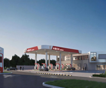 Modern Gas Station-ID:150969034