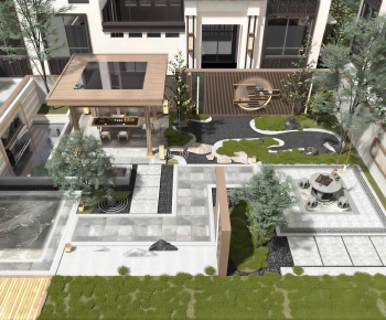 New Chinese Style Courtyard/landscape-ID:507673031