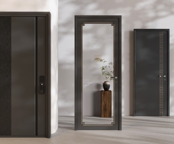 New Chinese Style Entrance Door-ID:109725956