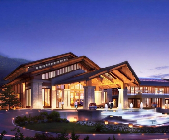 New Chinese Style Appearance Of Commercial Building-ID:578105931