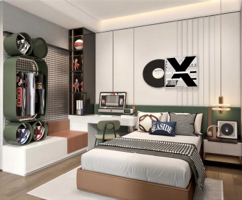 Modern Boy's Room And Son's Room-ID:936953075