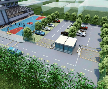 New Chinese Style Architectural Bird's-eye View Planning-ID:277218102