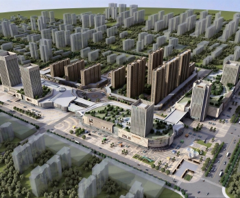 Modern Architectural Bird's-eye View Planning-ID:952070004