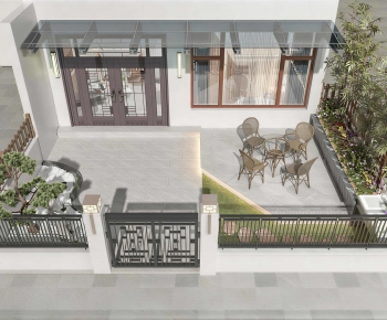 New Chinese Style Courtyard/landscape-ID:451401008