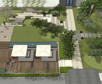New Chinese Style Courtyard/landscape-ID:457022913