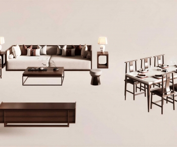 New Chinese Style Sofa Combination-ID:102820412