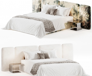 Modern Double Bed-ID:819207916