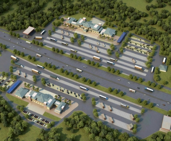 Modern Architectural Bird's-eye View Planning-ID:659459113