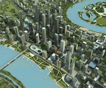 Modern Architectural Bird's-eye View Planning-ID:550895935