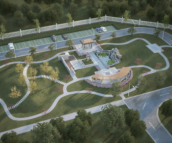 New Chinese Style Architectural Bird's-eye View Planning-ID:368052019
