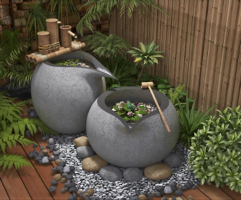 Modern Rockery Waterscape-ID:125225074