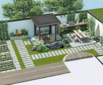 New Chinese Style Courtyard/landscape-ID:727526907