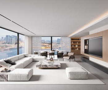 Modern A Living Room-ID:839679255