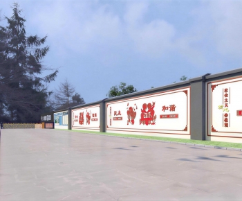 New Chinese Style Landscape Wall-ID:747098984