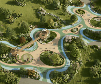 Modern Park Landscape-ID:659039026