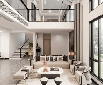 New Chinese Style A Living Room-ID:315957074