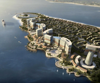 Modern Architectural Bird's-eye View Planning-ID:911643986