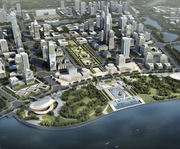 Modern Architectural Bird's-eye View Planning-ID:389235977