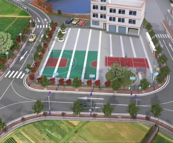 Modern Architectural Bird's-eye View Planning-ID:452918055
