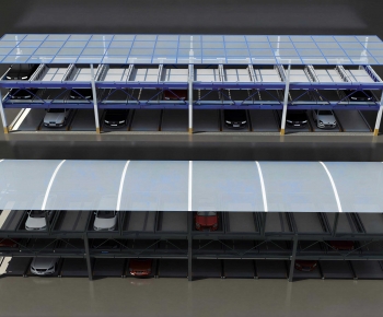 Modern Outdoor Parking Lot-ID:789994004