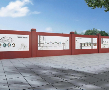 New Chinese Style Landscape Wall-ID:314435968