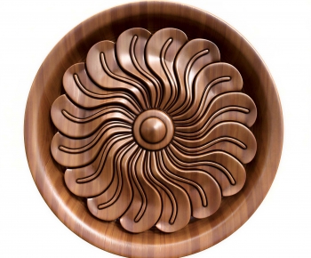European Style Plaster Carved Top Plate-ID:728142025