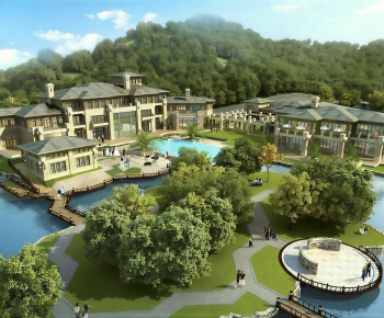 Simple European Style Townhouse-ID:520617016