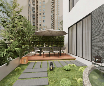 Modern Courtyard/landscape-ID:855788951