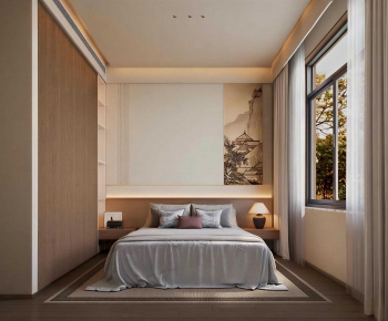 New Chinese Style Bedroom-ID:581820032