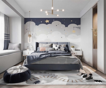 Modern Boy's Room And Son's Room-ID:539647104