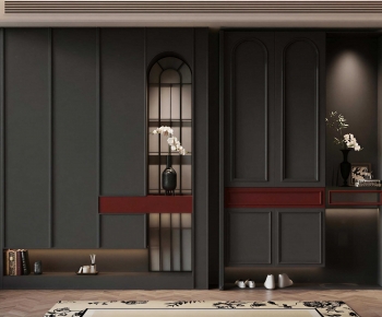French Style Shoe Cabinet-ID:350647937
