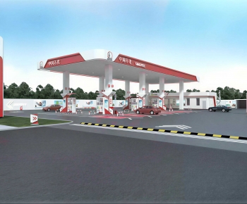 Modern Gas Station-ID:632065066