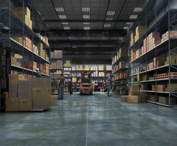 Modern Factory Floor/warehouse-ID:439459092