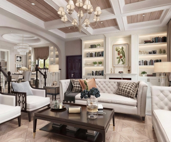 American Style A Living Room-ID:749295957