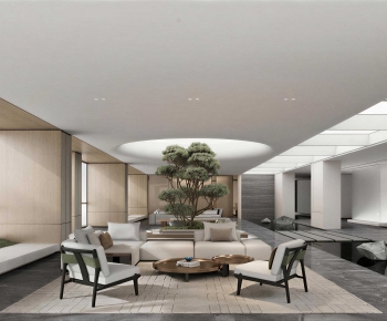 New Chinese Style Office Living Room-ID:733422044