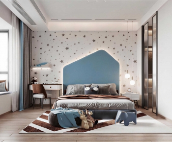 Modern Boy's Room And Son's Room-ID:481144911