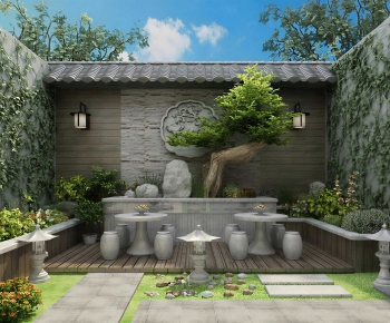 New Chinese Style Courtyard/landscape-ID:762747053
