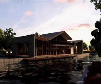 New Chinese Style Public Building-ID:491504918