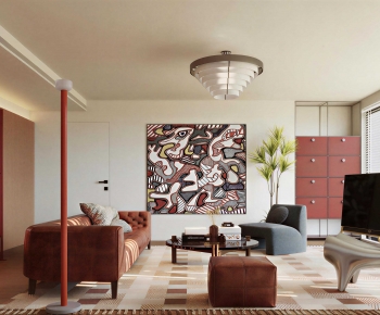 Modern A Living Room-ID:181377891